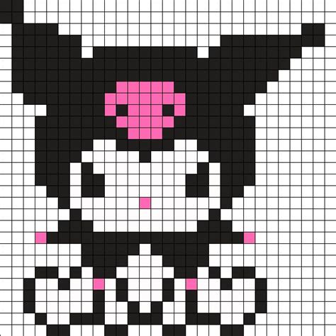 Kuromi Perler Perler Bead Pattern | Bead Sprites | Characters Fuse Bead Patterns | Perler bead ...