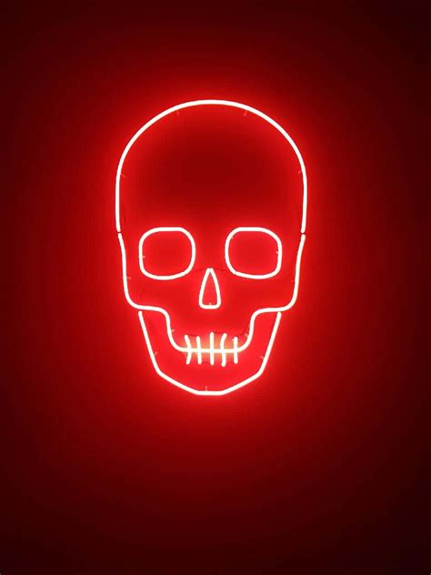 Download A stunning red neon aesthetic Wallpaper | Wallpapers.com