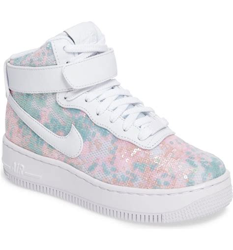 Nike Air Force 1 Upstep Hi LX Sequined High Top Sneaker (Women) | Nordstrom