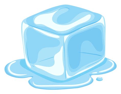 Piece of ice cube melting 295927 Vector Art at Vecteezy