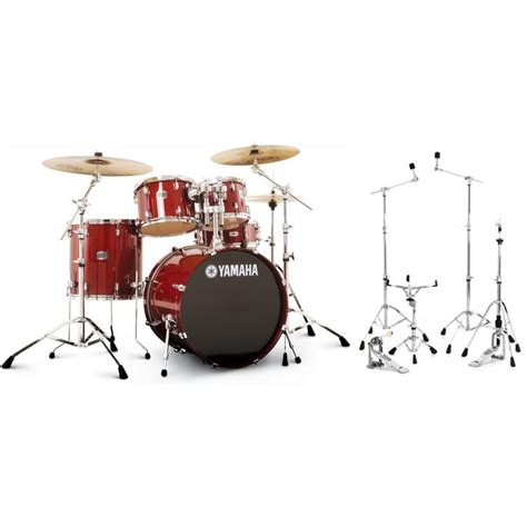 Yamaha Stage Custom Birch Drum Set - Cranberry Red | Sweetwater