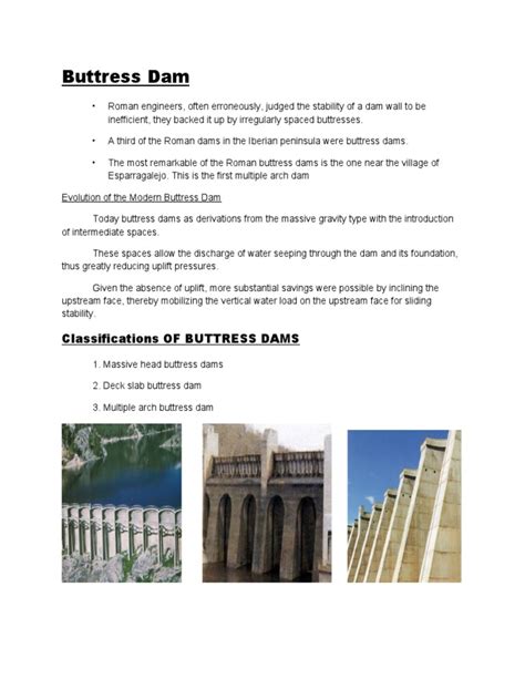 Evolution of Buttress Dam Design: Exploring the Structural Advancements and Functional Elements ...