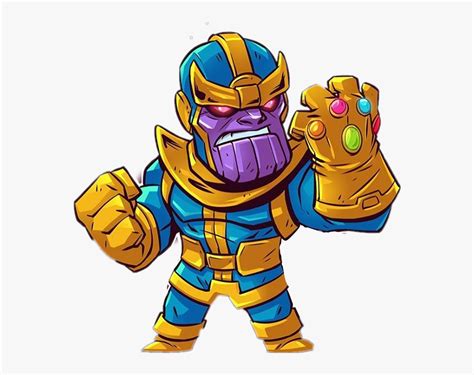 Cartoon Thanos Face - Kremi Png