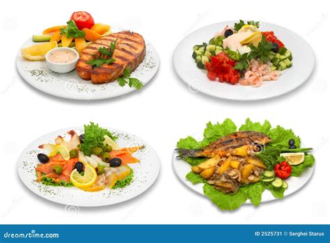 4 Plats De Poisson Image stock - Image: 2525731