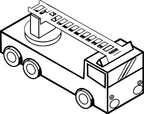 Easy Fire Truck Drawing | Free download on ClipArtMag