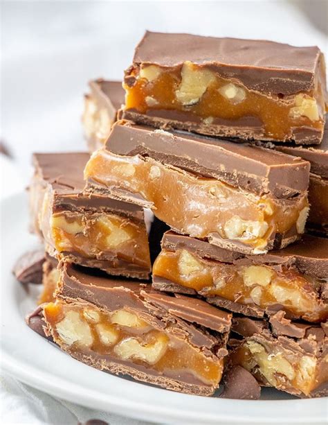 Triple Treat Chocolate Caramel Candy Bars | Recipe | Caramel candy, Chocolate caramels candy ...