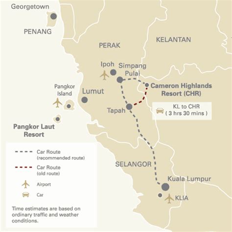 Map Of Cameron Highlands - Cameron Highlands Map Cameron Highlands ...