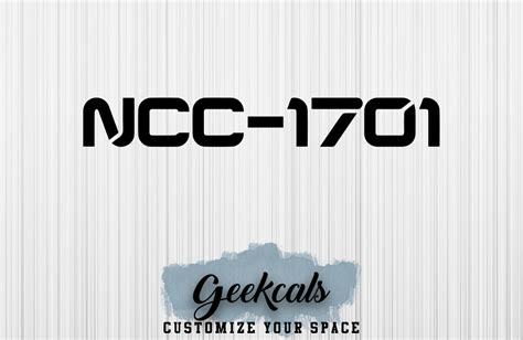 NCC-1701 Vinyl Decal