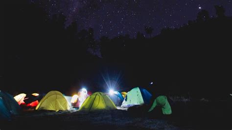 Wallpaper tent starry sky tents night camping