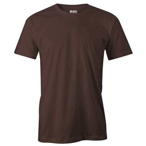 Chocolate Brown Men's Crew Neck T Shirt | Premium Menswear at Best ...