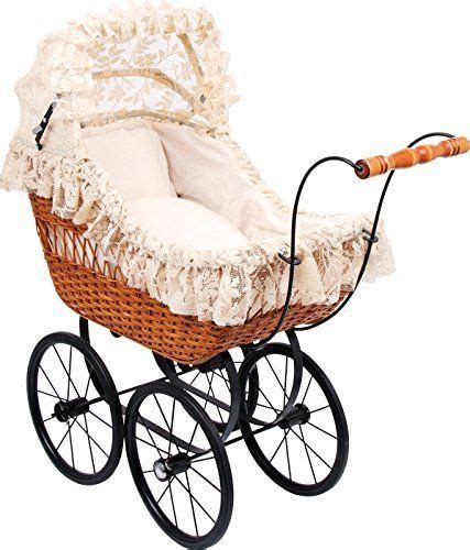 Large Antique Wicker Vintage Dolls Pram Pushchair Cornelia with Bedding by Legler | Dolls prams ...