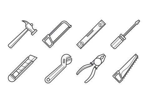 Carpenter Tools Icon Vector 127811 Vector Art at Vecteezy