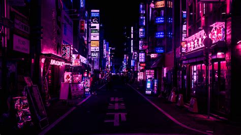 Descargar fondos de Ciudadjaponesa Calle Púrpura Estética | Wallpapers.com