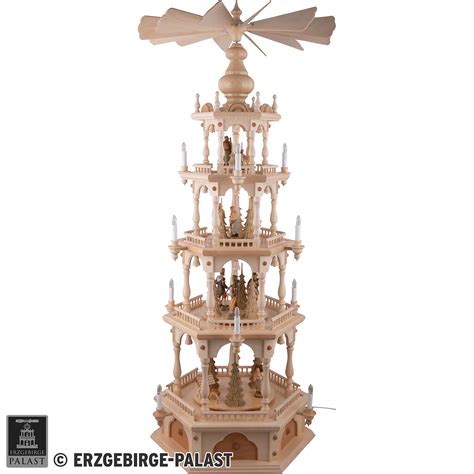 4-Tier Pyramid - Ore Mountain Forest People (140 cm/55.1in) by Gerd ...