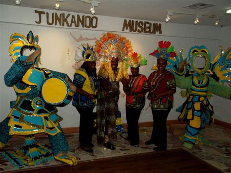 Employees at The Junkanoo Museum of the Bahamas, located in Freeport, Grand Bahama on Yellowpine ...