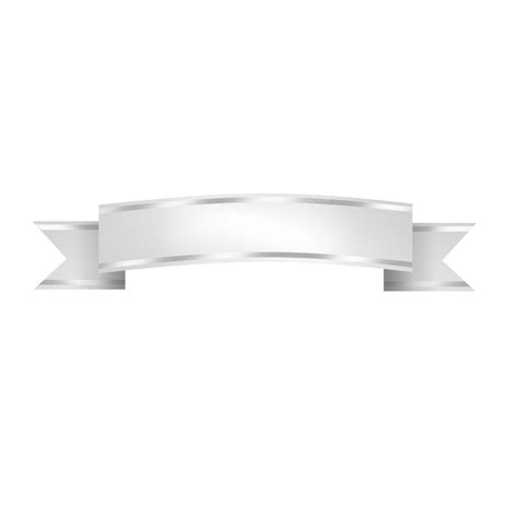 Silver Ribbon Banner PNG Picture, Silver Ribbon And Banner, Silver Ribbon, White Ribbon, Faixa ...