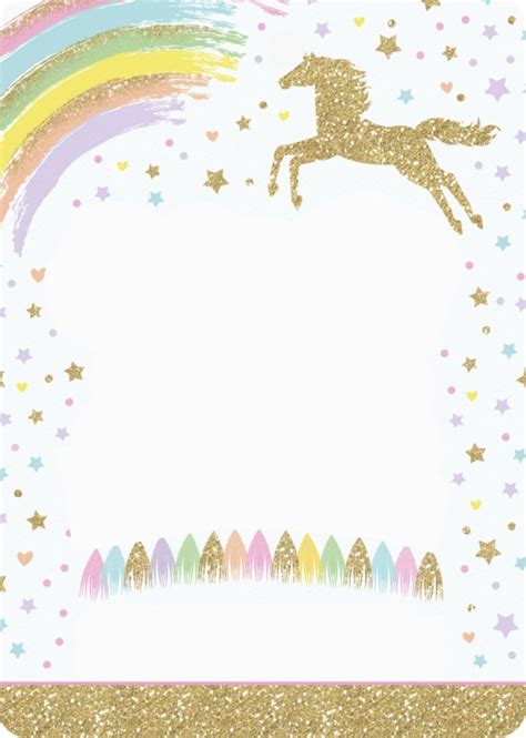 8 Magical Unicorn Birthday Invitations - Kitty Baby Love