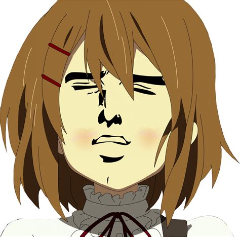 Anime Girl Face Meme PNG Image