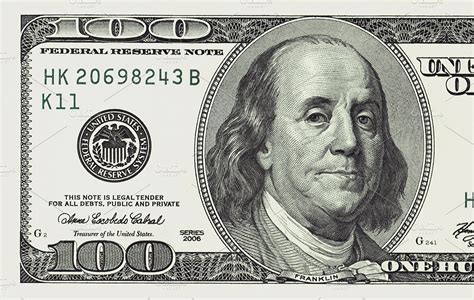 One hundred dollars bill detailed | Background Stock Photos ~ Creative Market