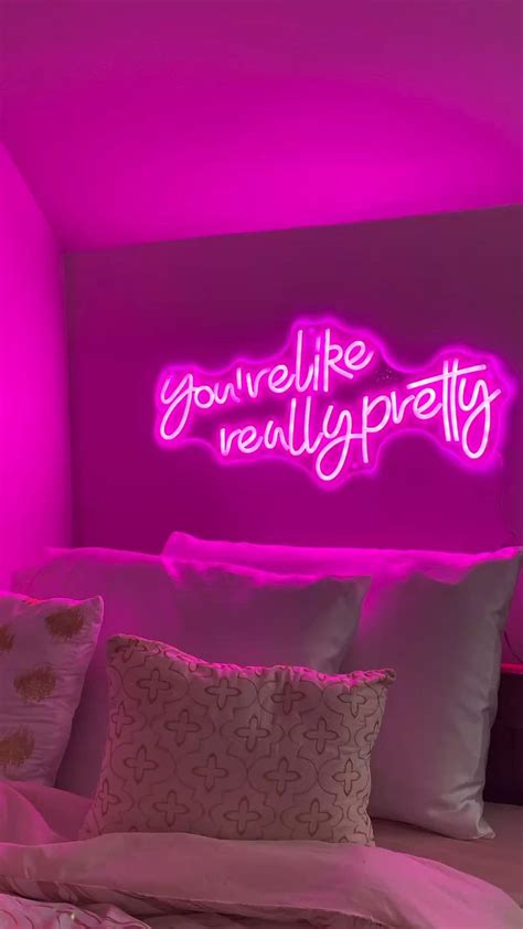 neon sign 💗 | Dorm room decor, Preppy room decor, Dorm room designs