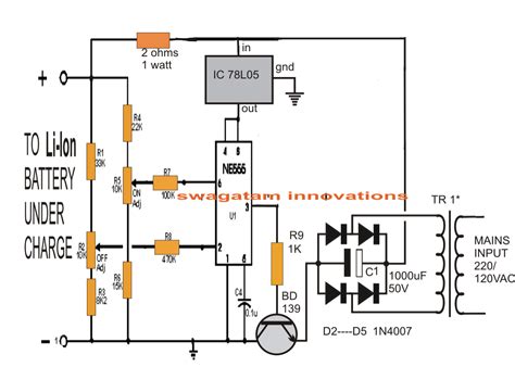 Lithium Battery Charger Circuit Diagram