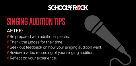 15 Tips to Excel at a Singing Audition | School of Rock