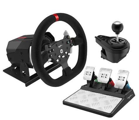 Buy PXN PC Steering Wheel Force Feedback Racing wheel 270/900° Detachable Magnetic Pedals 6+1 ...