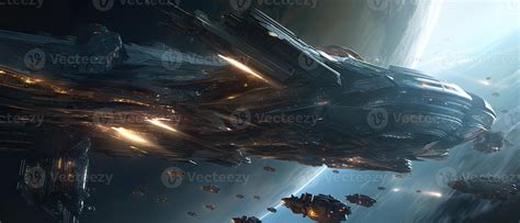 Futuristic sciFi huge battle spaceships. Futuristic sciFi huge battle spaceships concept for ...