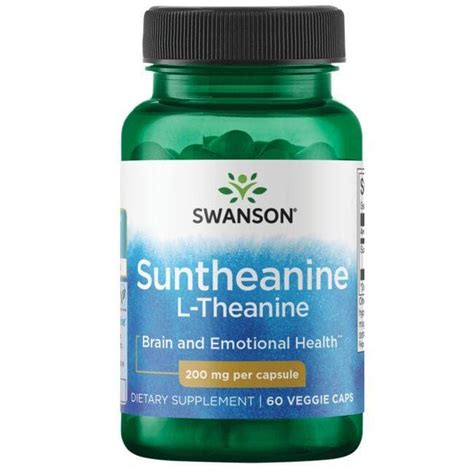 Swanson Ultra Suntheanine L-Theanine 200 mg 60 Vegan Caps - Swanson®