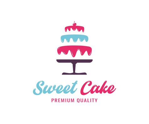 Creative Cake Logo Design, Birthday Party Cake Logo Template 15480907 Vector Art at Vecteezy