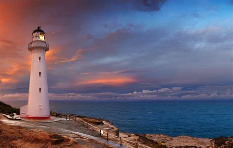 Lighthouse Sunset Wallpapers - Top Free Lighthouse Sunset Backgrounds ...