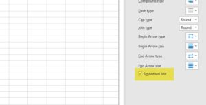 How to make a curved line graph in Excel and Google Sheets