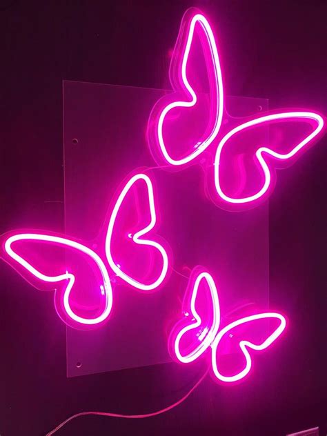 Butterfly neon lightNeon sign handmade neon light | Etsy | Pink ...