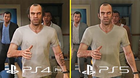 GTA 5 Enhanced Edition PS5 Vs PS4 PRO Graphics Comparison (4k 60FPS ...