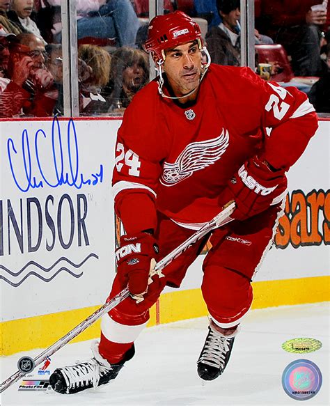 Chris Chelios Autographed Detroit Red Wings 8x10 Photo