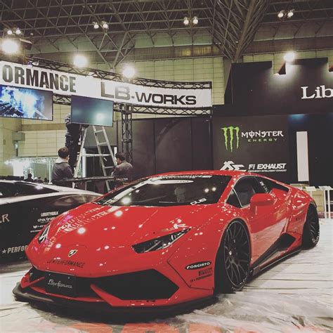 “Obligatory Liberty Walk overfendered supercar shot from the Tokyo Auto Salon set up day # ...