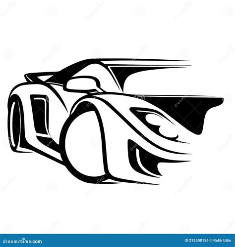 Vector Illustration of Sports Car Logo Template, Cool, Luxurious and Elegant. Stock Illustration ...