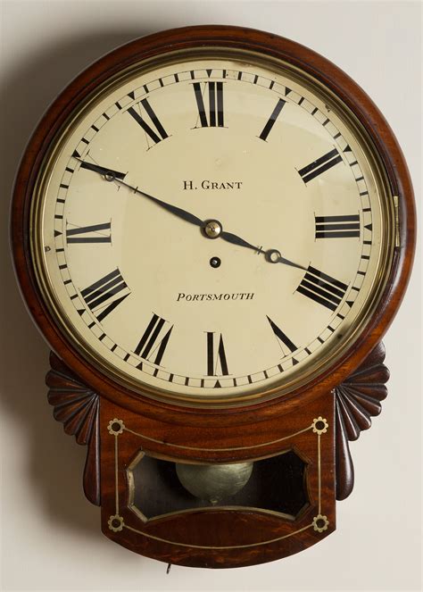 Regency Convex dial wall clock by Grant, Portsmouth | Olde Time Antique ...