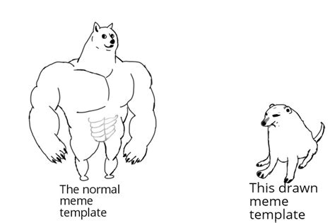 I tried drawing this meme template : r/memes