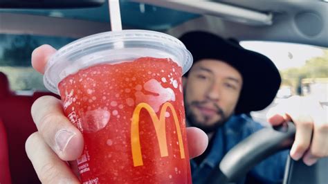 McDonald's NEW Strawberry Watermelon Minute Maid Slushie Review - YouTube