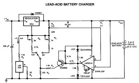 Lead-Acid Battery Charger Circuit - ElectroSchematics.com