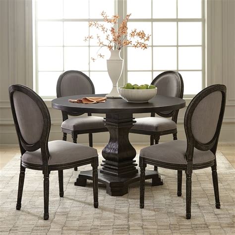 Scott Living Antique Black Round Dining Table in the Dining Tables ...