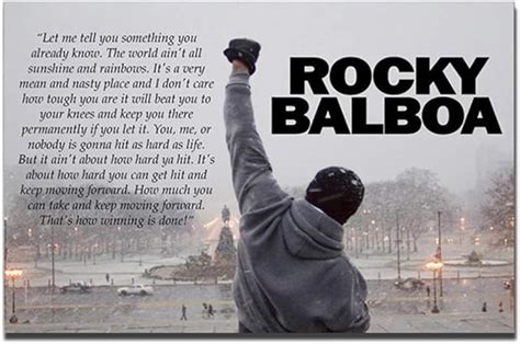 Rocky balboa speech poster teechips - smspoliz