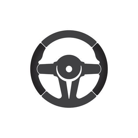 Car steering wheel logo illustration vector 2581770 Vector Art at Vecteezy