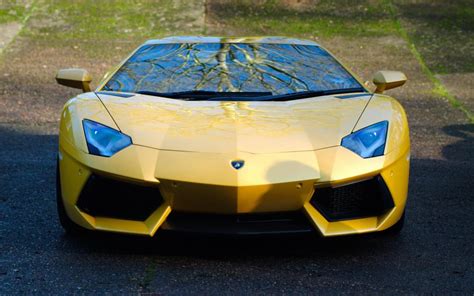 Lamborghini, aventador, lp700-4, yellow, car, front view wallpaper | other | Wallpaper Better