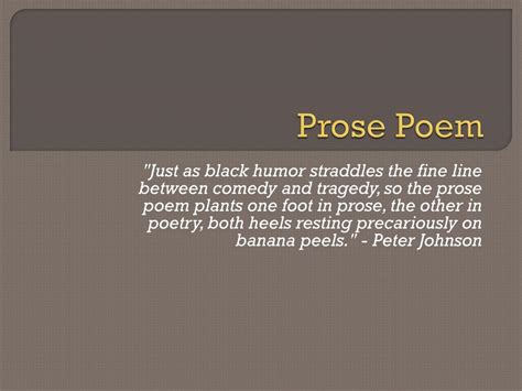 PPT - Prose Poem PowerPoint Presentation, free download - ID:2168009