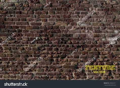 Old Brick Wall Background Image Stock Vector (Royalty Free) 254591911 ...