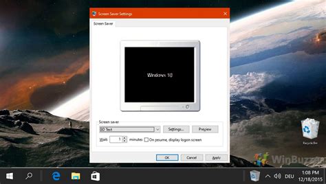 Windows 10: How to Set a Screen Saver and Change Screen Saver Settings - WinBuzzer