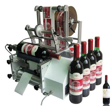 red wine bottles labeling machine manual labeler equipment glass bottle plastic container round ...