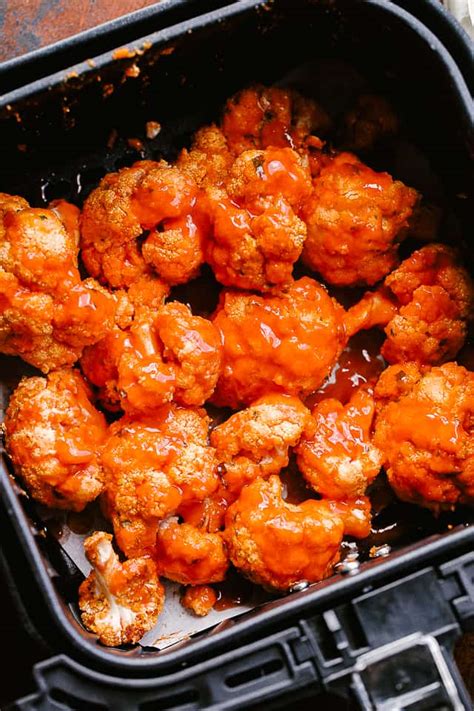 Air Fryer Buffalo Cauliflower Bites - Diethood